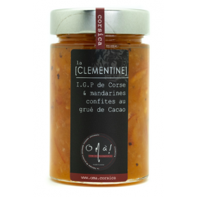 CONFITURE CLEMENTIINES CORSES GRUEE DE CACAO