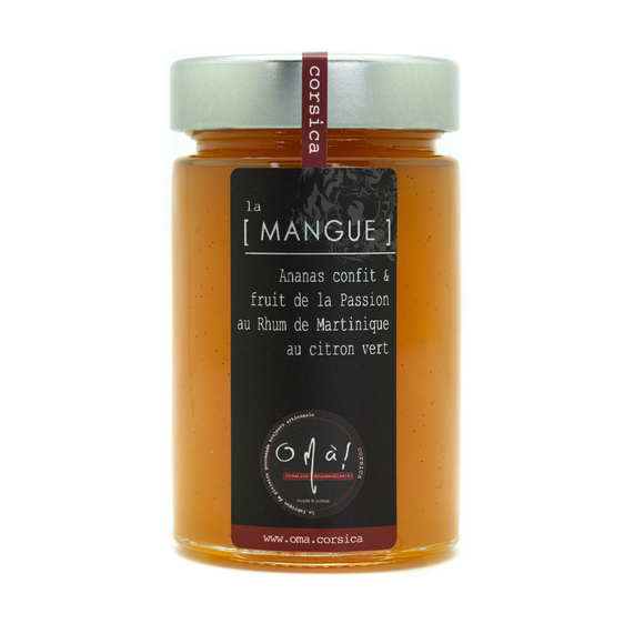 CONFITURE MANGUE - ANANAS - PASSION RHUM